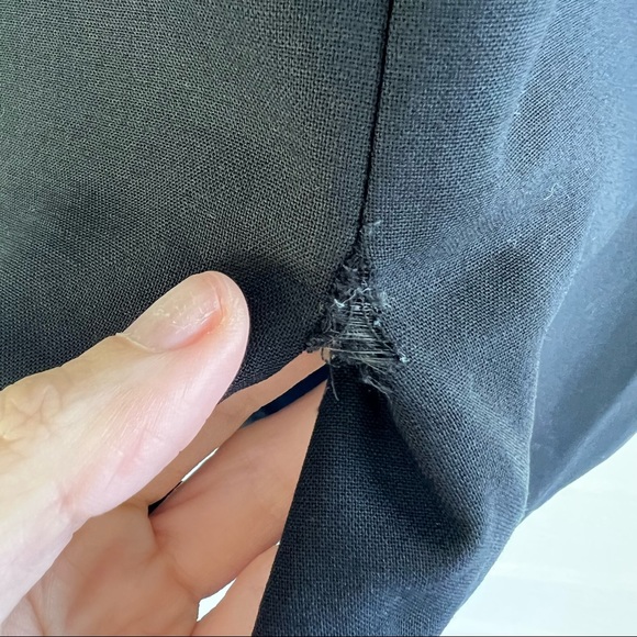 Oscar de la Renta Black Stretch Wool Pencil Skirt - Vintage - Picture 8 of 9